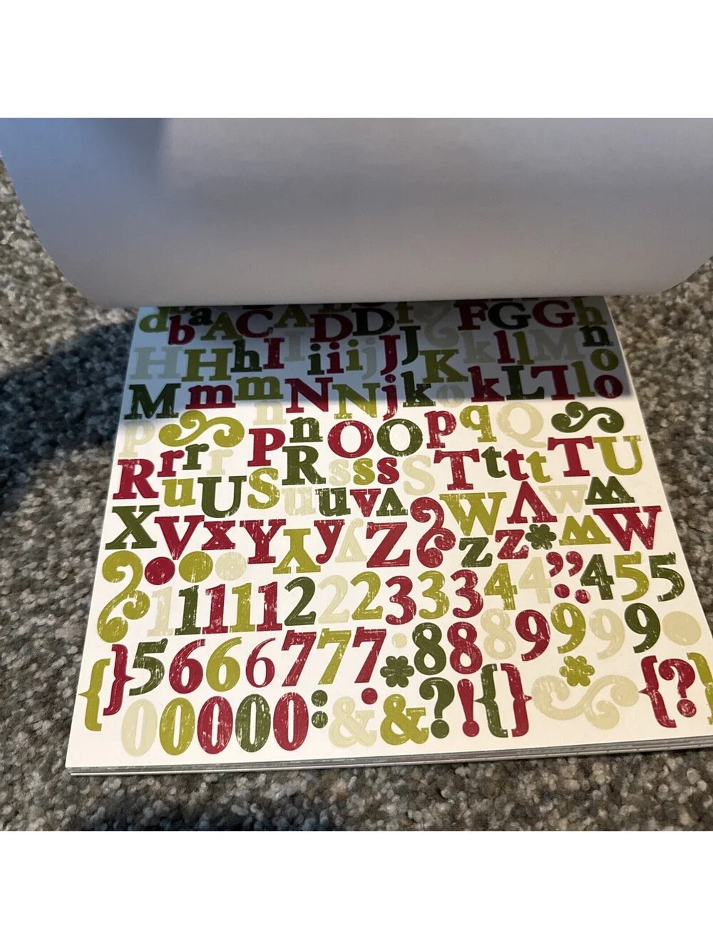 Christmas Scrapbook Embellishment Paper And Project Pad